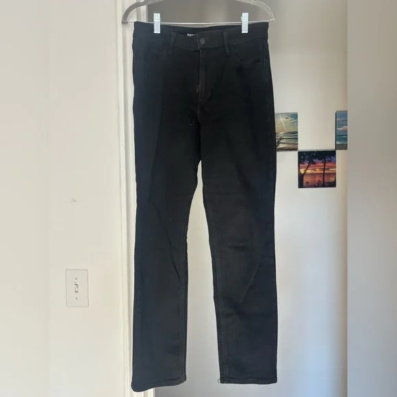 Old Navy High-Waisted Wow Straight Jeans Black - Picture 3 of 4